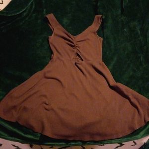 Abercrombie & Fitch midriff cutout mid-length dress